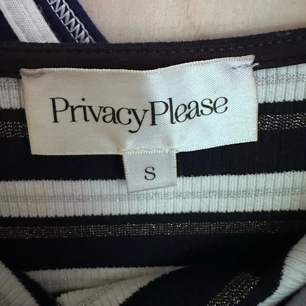 Privacy Please Angie Dress in Navy Metallic Stripe from Revolve size S - Picture 6 of 6
